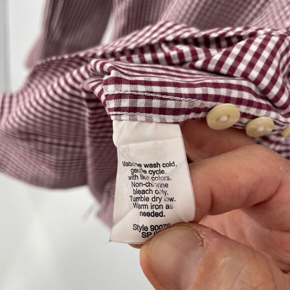 J. Crew Tailored Fit Checked Long Sleeve Shirt - Picture 4 of 4